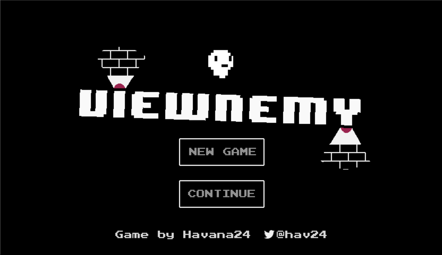 Viewnemy Game Welcome Screen Screenshot.