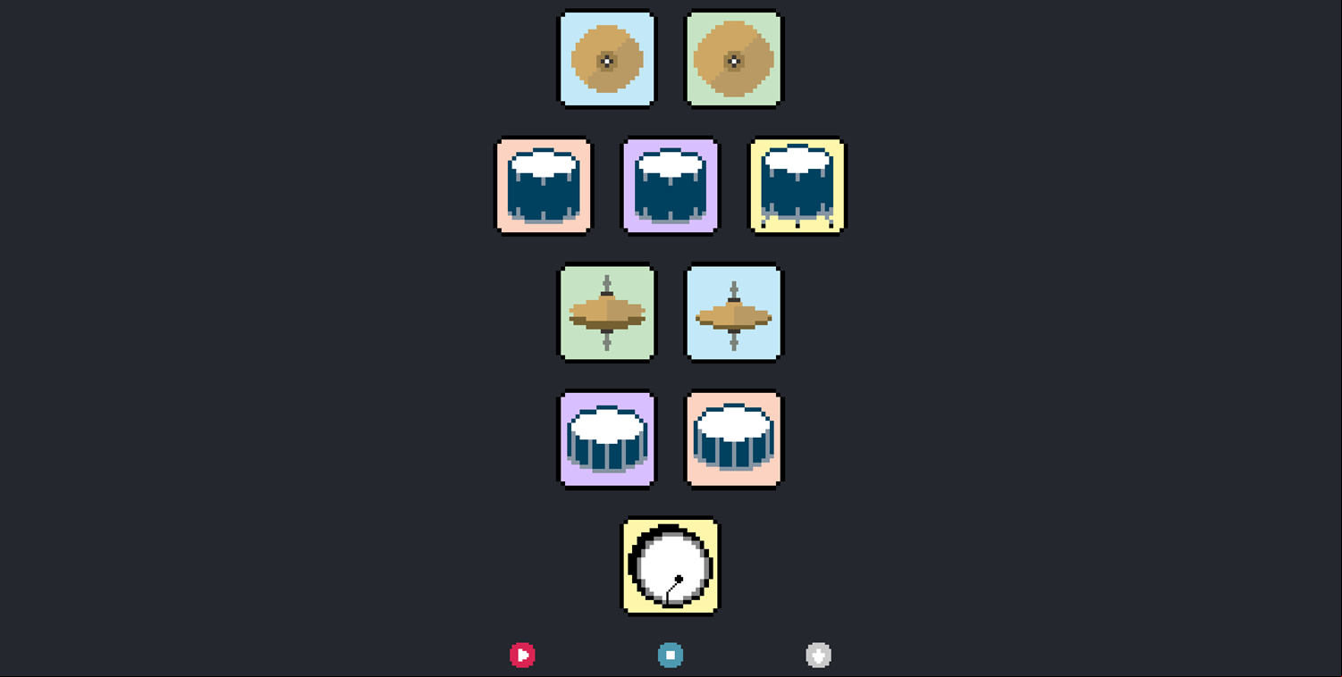 Virtual Drums Stop Recording Screenshot.