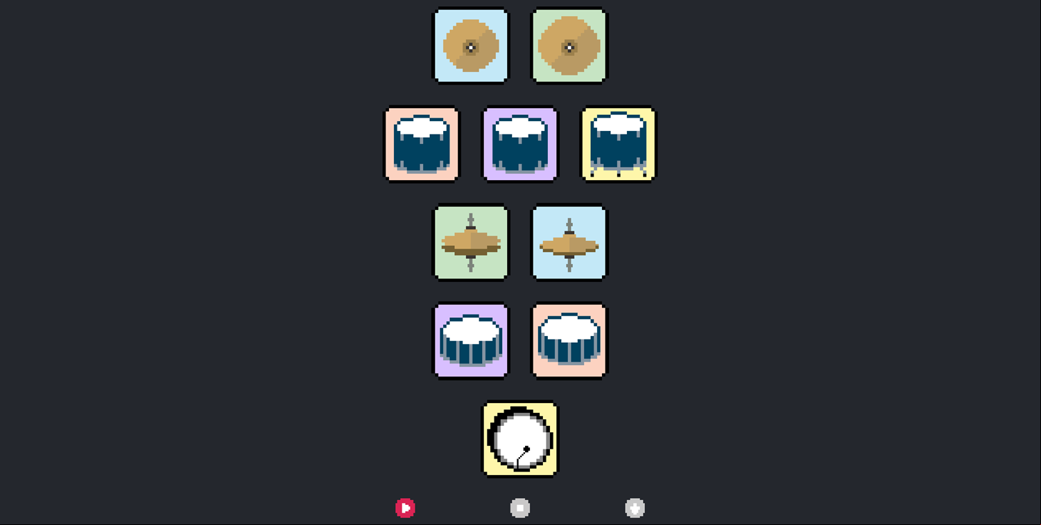 Virtual Drums Beat Playing Practice Kit Screenshot.