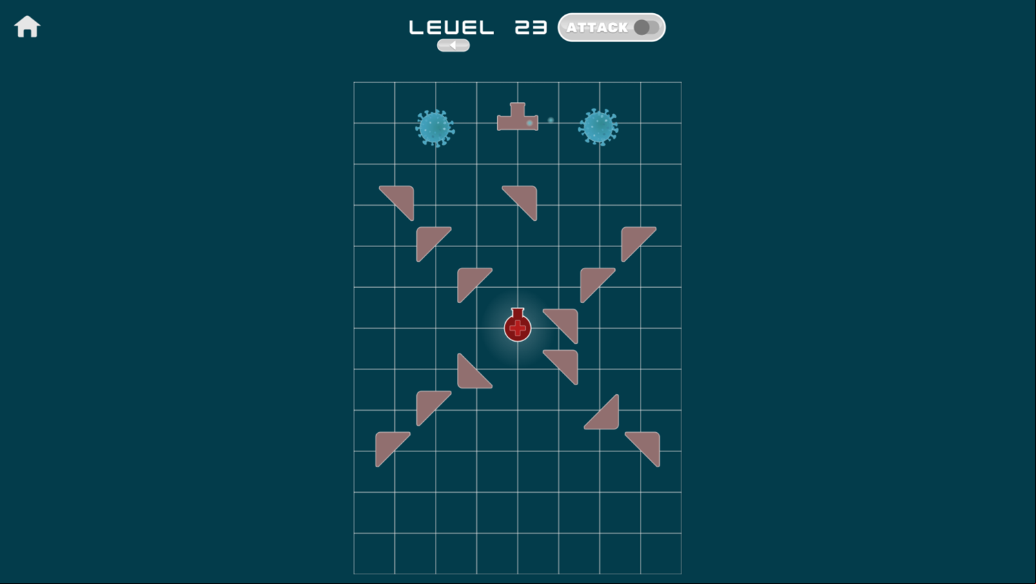 Virus Cleaner Game Level Challenge Screenshot.