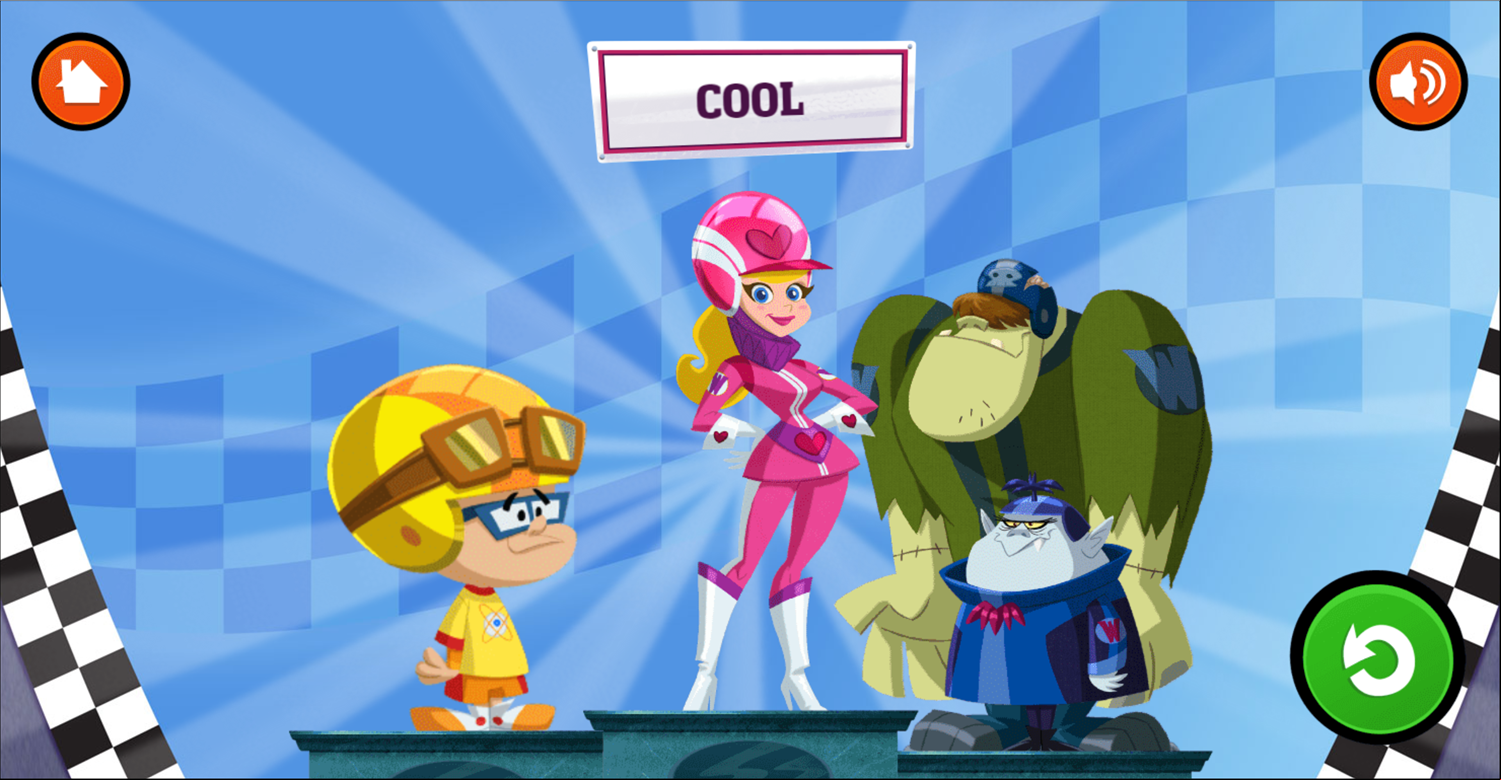 Wacky Races Road Trip Game Won Screenshot.