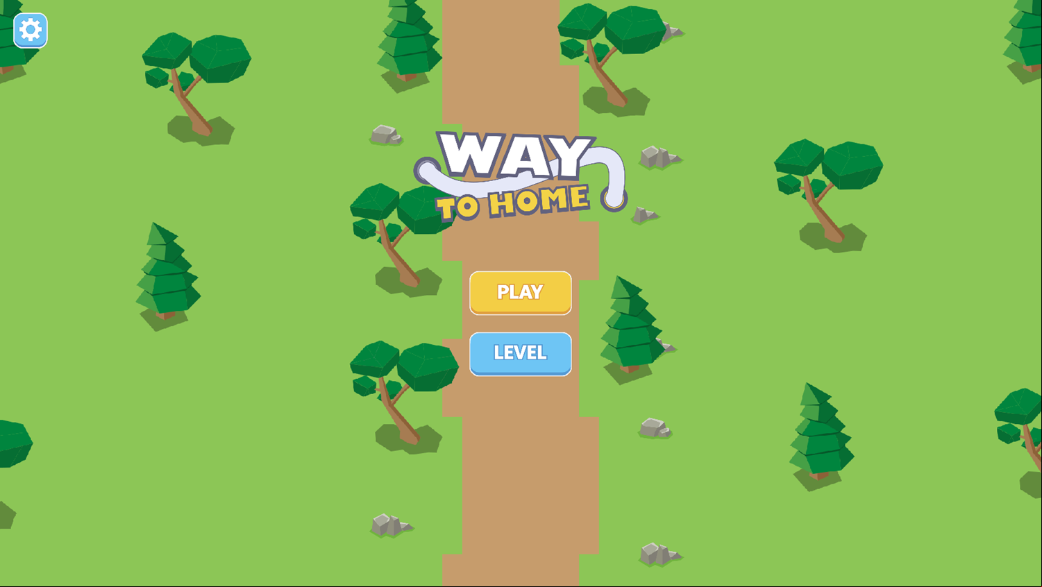 Way to Home Game Welcome Screen Screenshot.