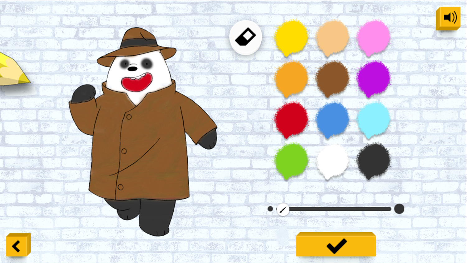 We Bare Bears Color In Game Colored Artwork Screenshot.