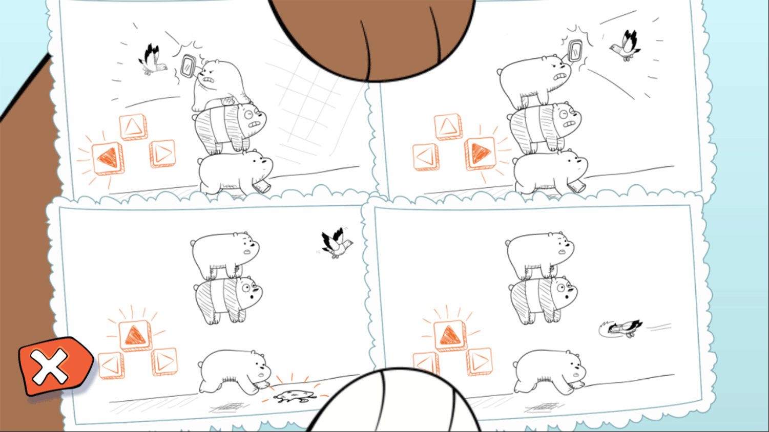 We Bare Bears Feathered Chase How To Play Screenshot.