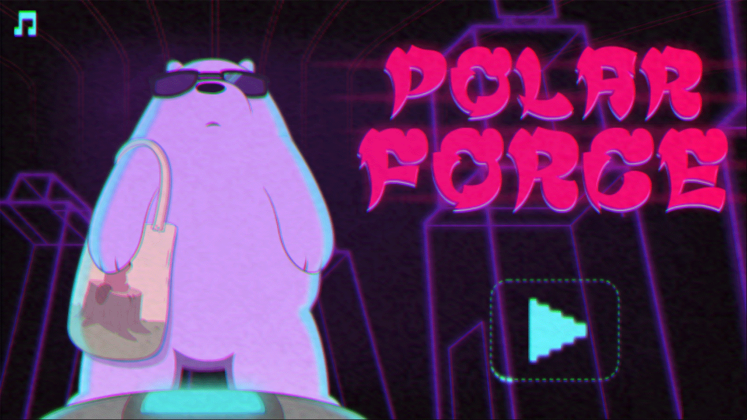 We Bare Bears Polar Force Welcome Screen Screenshot.