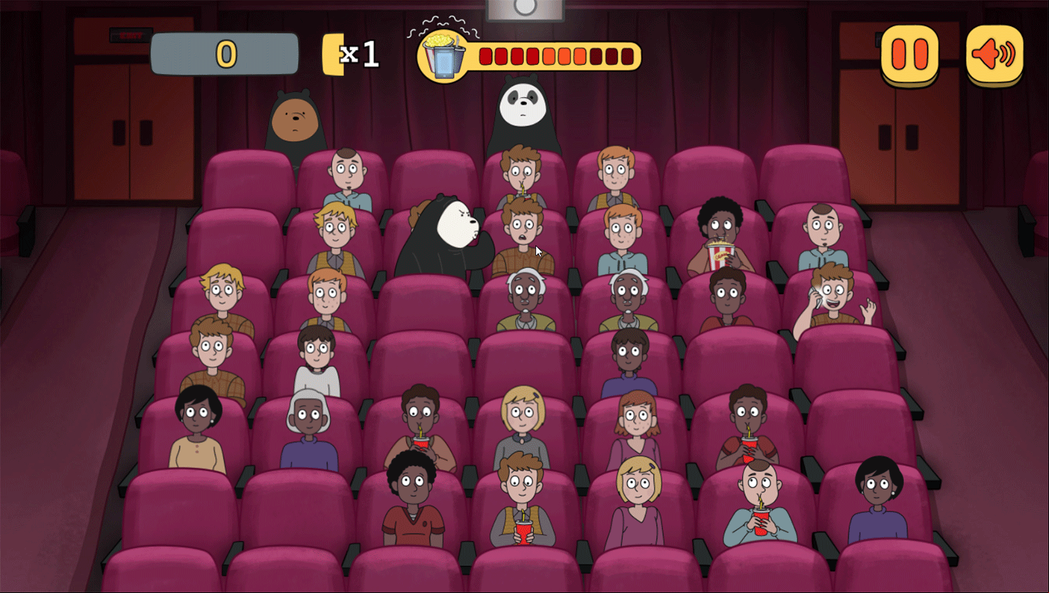 We Bare Bears Shush Ninjas Game Screenshot.