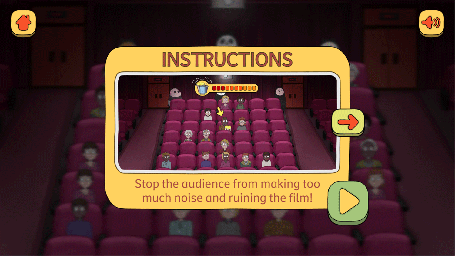 We Bare Bears Shush Ninjas Instruction Screenshot.
