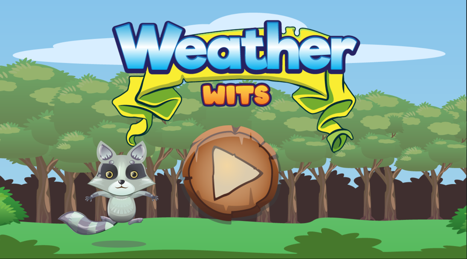 Weather Wits Game Welcome Screen Screenshot.