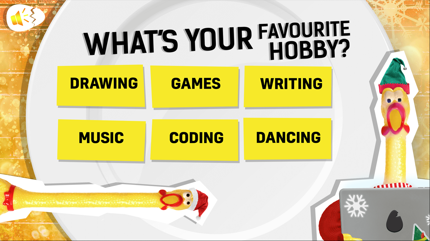 What's Your Chicken Name Game Favorite Hobby Screen Screenshot.