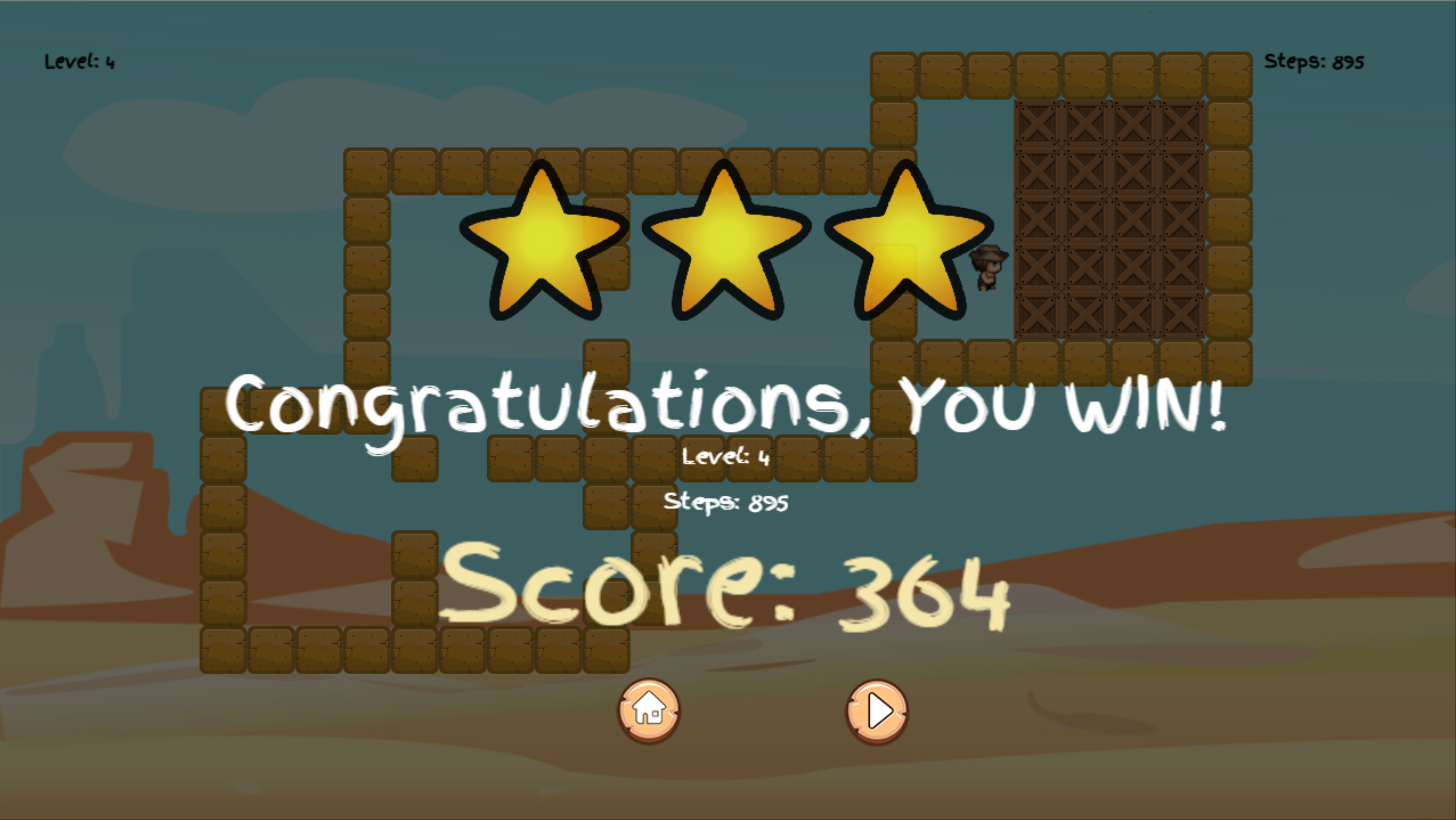 Wild Cowboy Level Beat Screenshot.