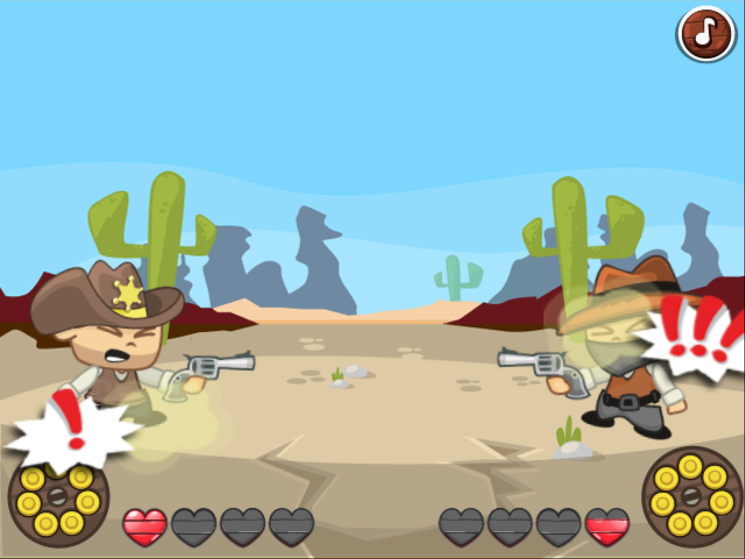 Wild West Shootout Gameplay Screenshot.