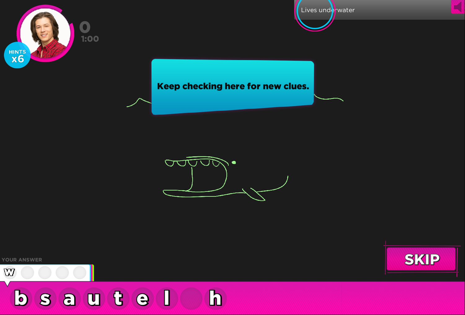 Win Lose or Draw Game Look For Clues Screenshot.