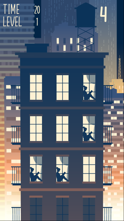 Window Memory Game Level Play Screenshot.