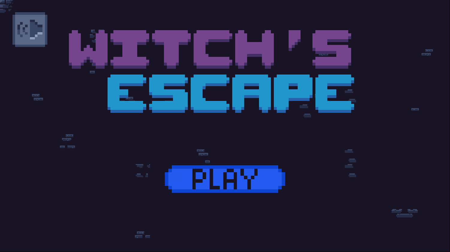 Witch's Escape Game Welcome Screen Screenshot.