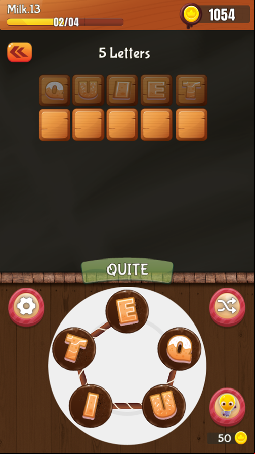 Word Cake Game Progress Screenshot.
