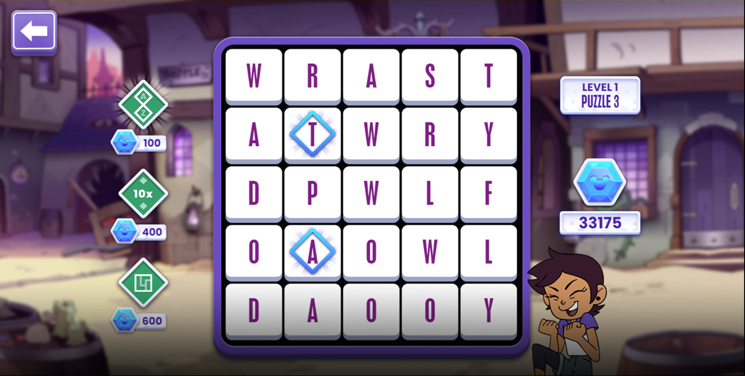 Word Play Game Reveal Screenshot.