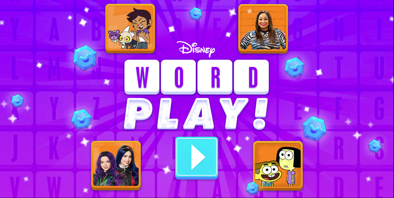 Word Play Game Welcome Screen Screenshot.