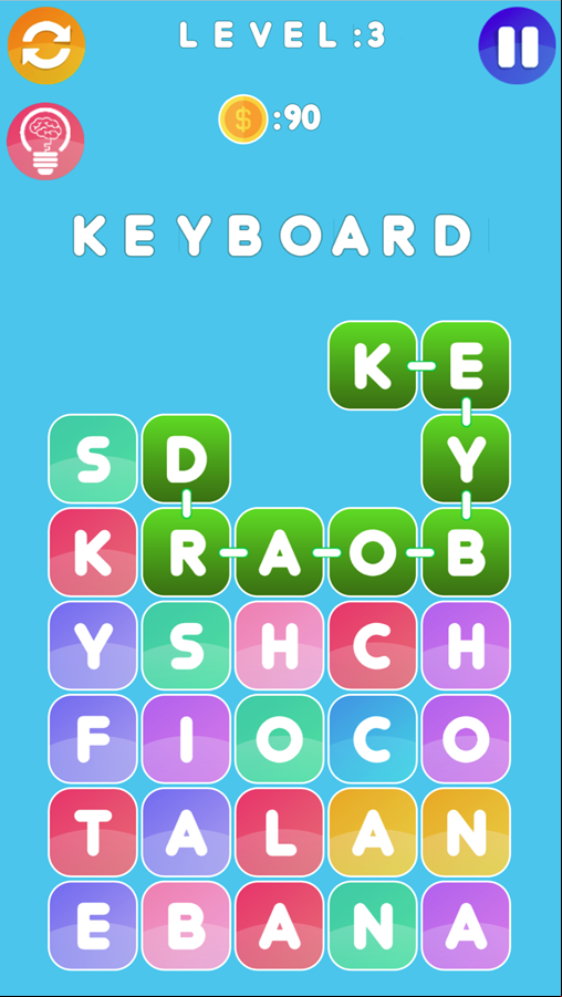 Word Search Game Spelling Screenshot.