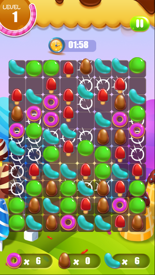 Yummi Cookie Game Level Progress Screenshot.