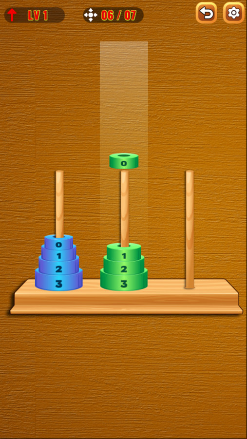 Zen Hanoi Game How To Play Screenshot.