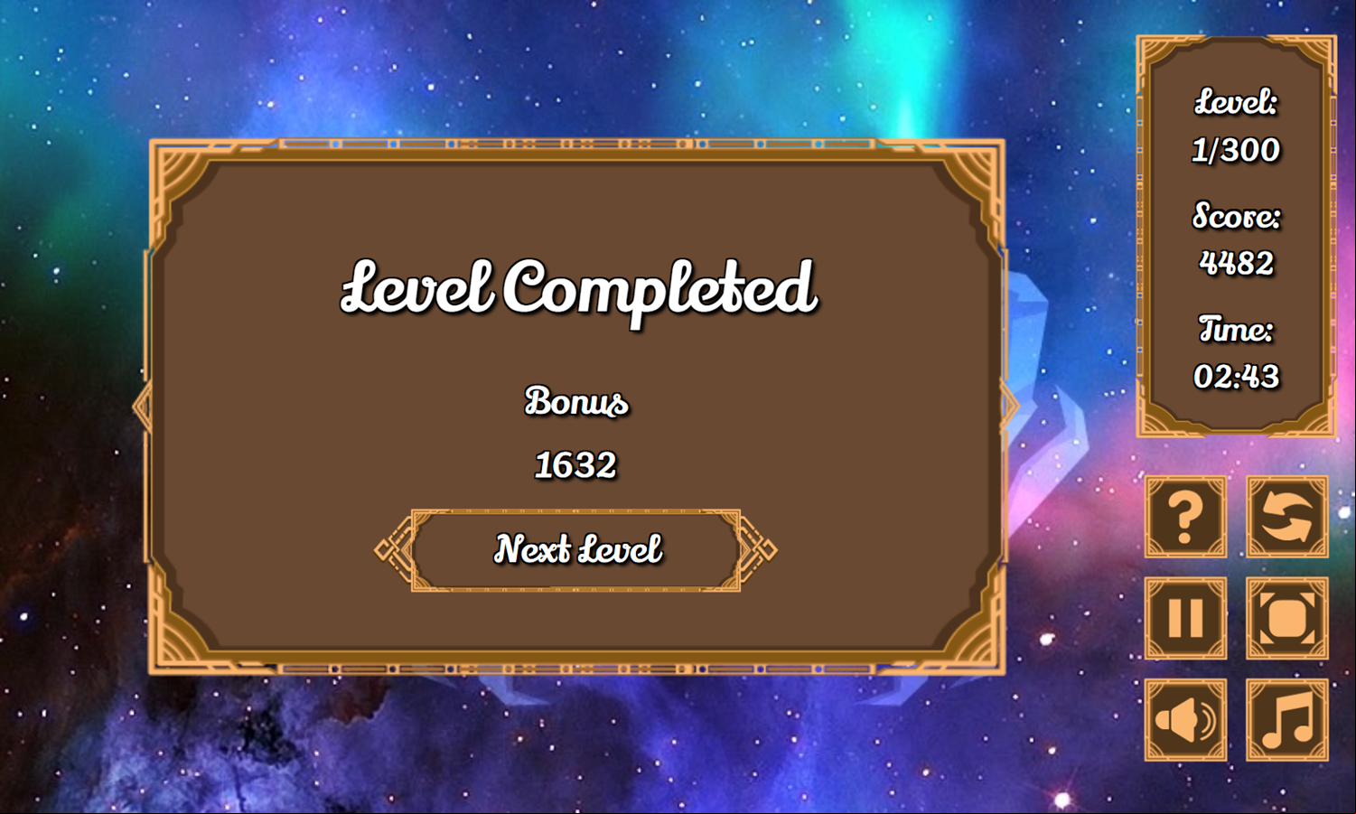Zodiac Mahjong Game Level Completed Screenshot.