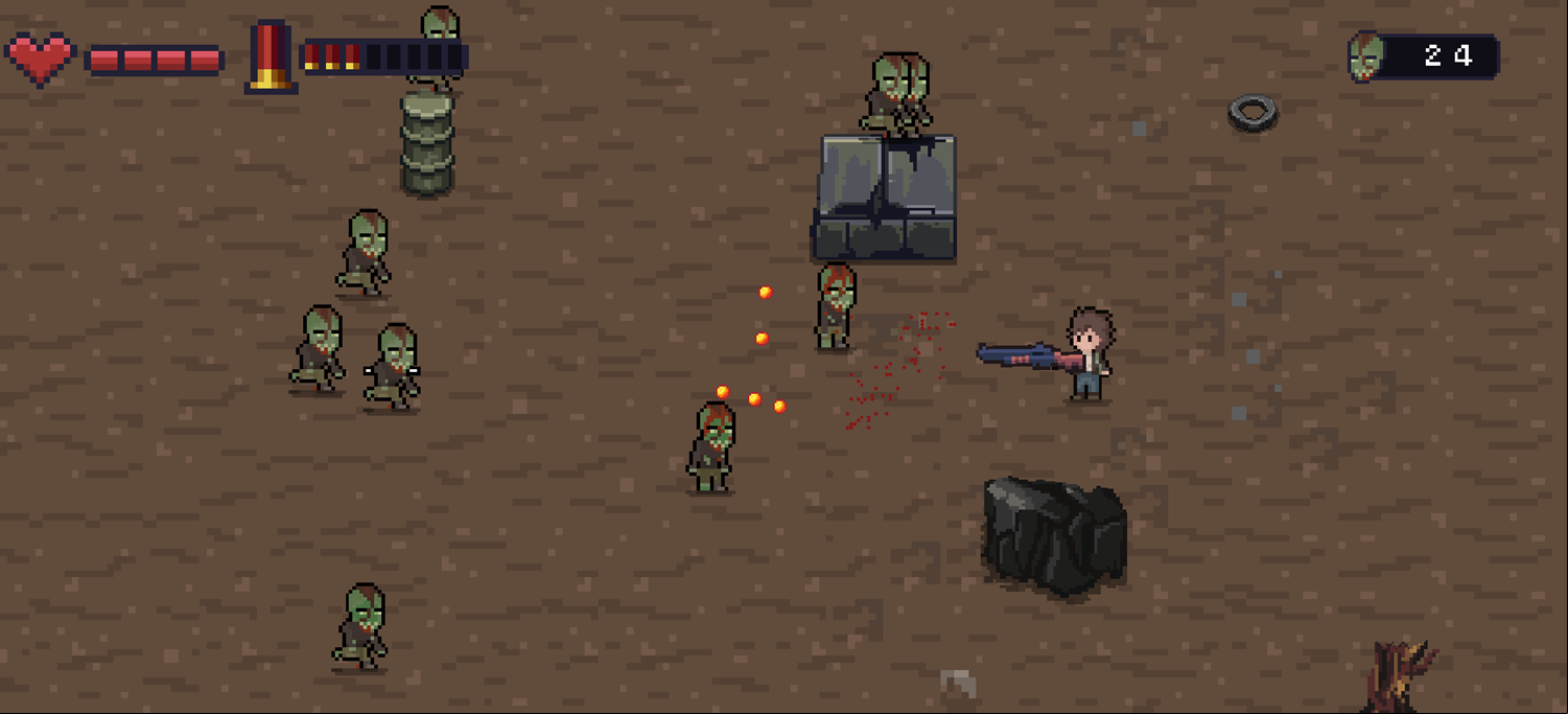 Zombie Chaos Use Shotgun Screenshot.