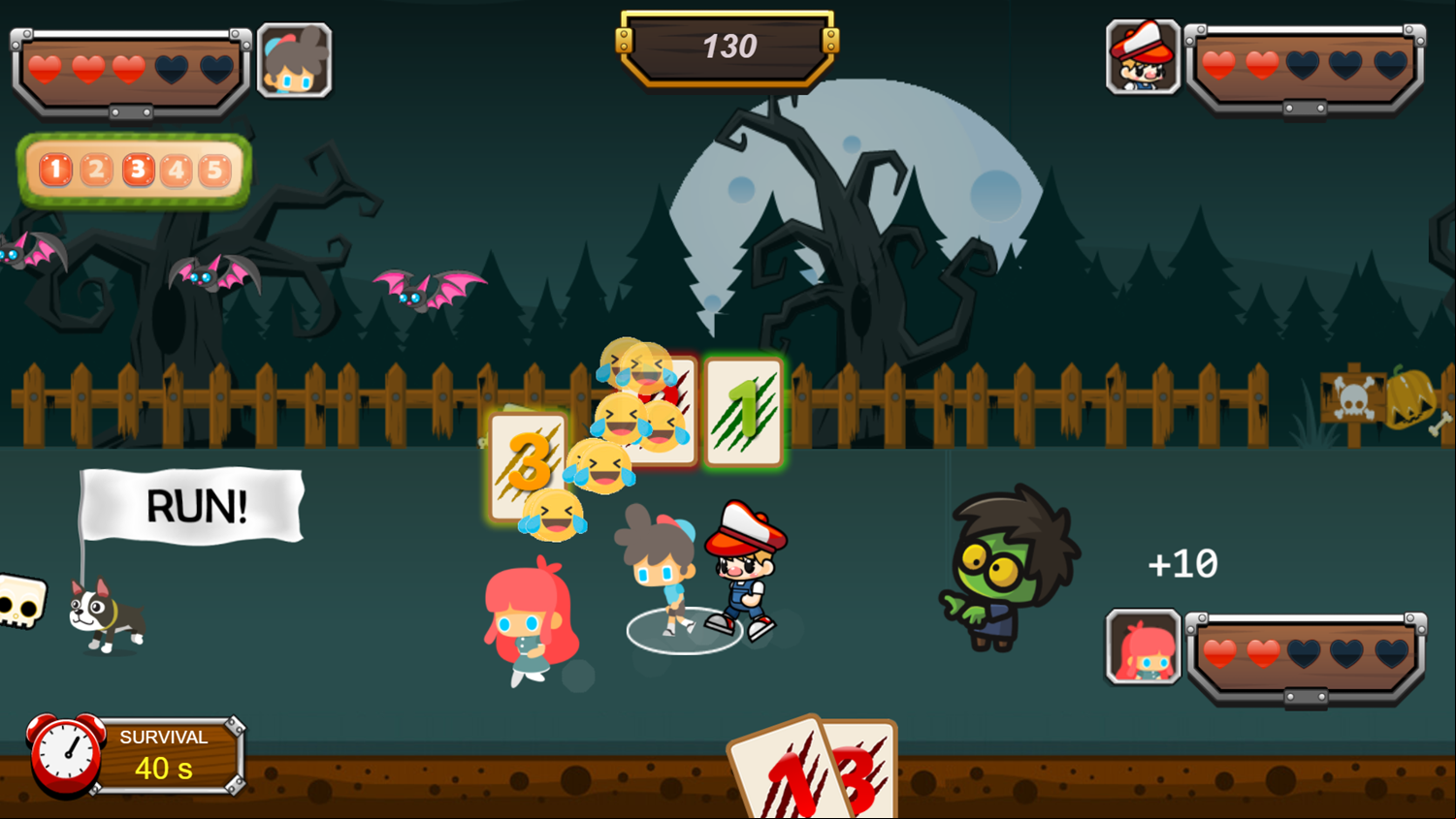 Zombie Chase Game Play Screenshot.