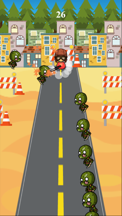Zombie Pang Game Play Screenshot.