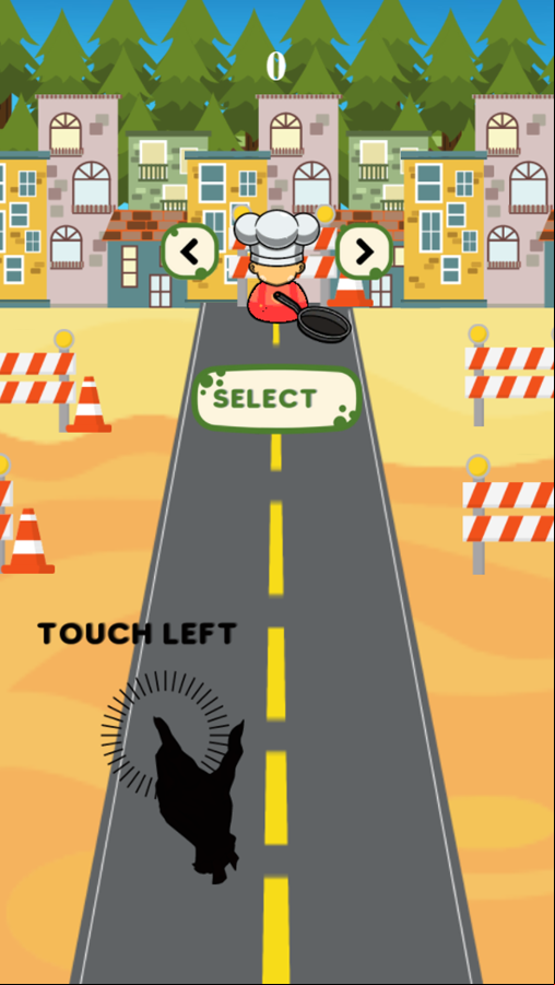 Zombie Pang Game Move Left Screenshot.