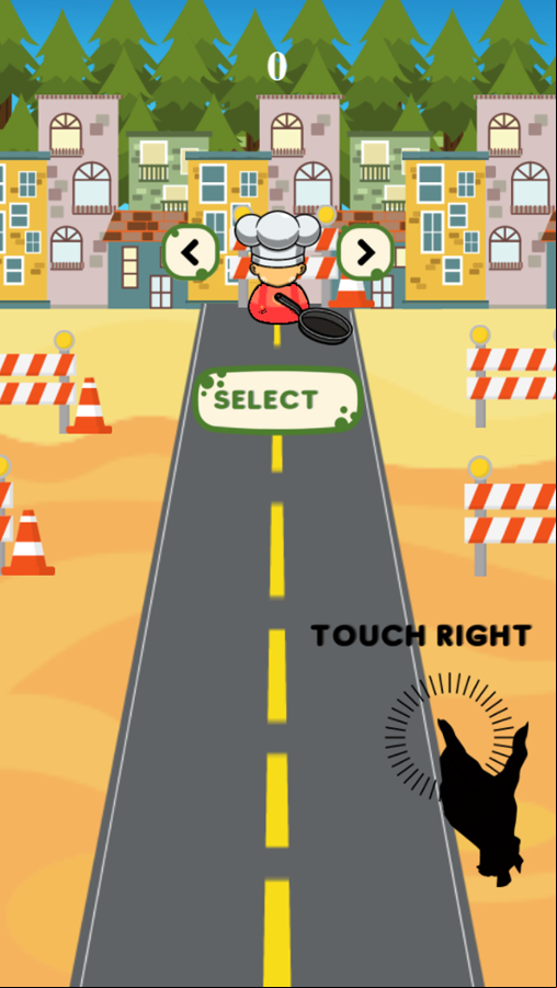 Zombie Pang Game Move Right Screenshot.
